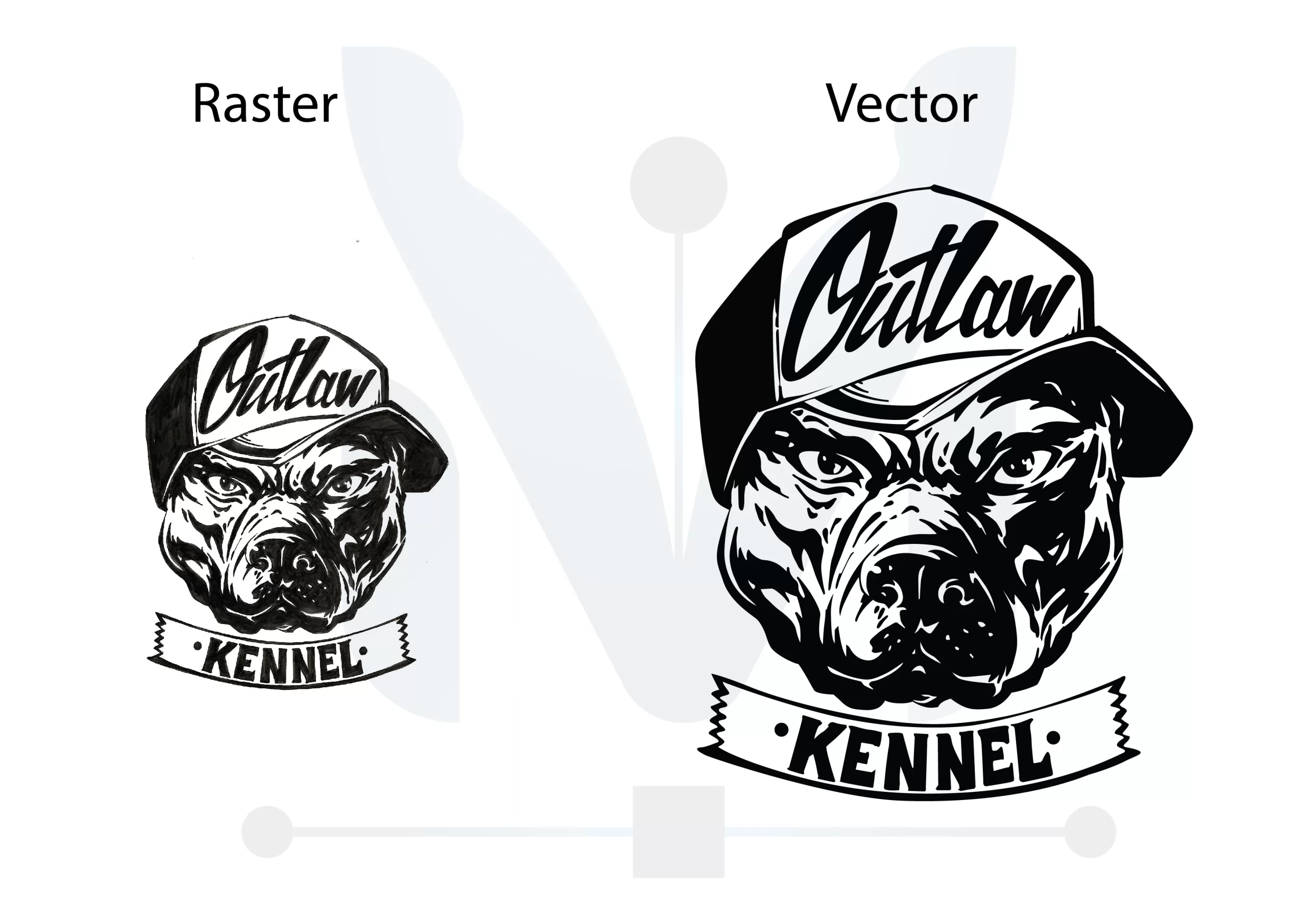 Kennel Black vector